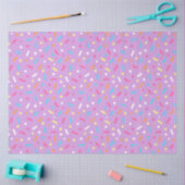 Paars Bevroren Icing & Donut Sprinkles Tissuepapier (Craft)