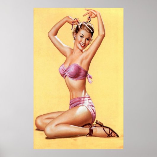 Paars Bikini Poster (Voorkant)
