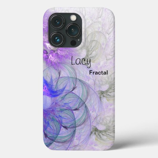 Paars blauw Abstract trambeeld Aangepast Case-Mate iPhone Case (Achterkant)