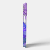 Paars blauw Abstract trambeeld Aangepast Case-Mate iPhone Case (Achterkant / Rechts)