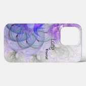 Paars blauw Abstract trambeeld Aangepast Case-Mate iPhone Case (Achterkant (horizontaal))