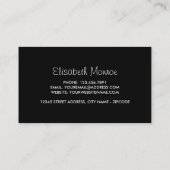 Paars, blauw en roze hydrangea, bloemengebak visitekaartje (Achterkant)