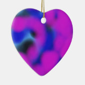 paars blauw en zwart mengen samen abstracte kunst keramisch ornament (Rechts)