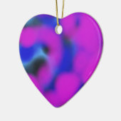 paars blauw en zwart mengen samen abstracte kunst keramisch ornament (Links)