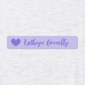 Paars blauw geluid script labels (Design 2)