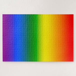 Paars Blauw Groen Geel Oranje Rood Regenboog Ombre Legpuzzel