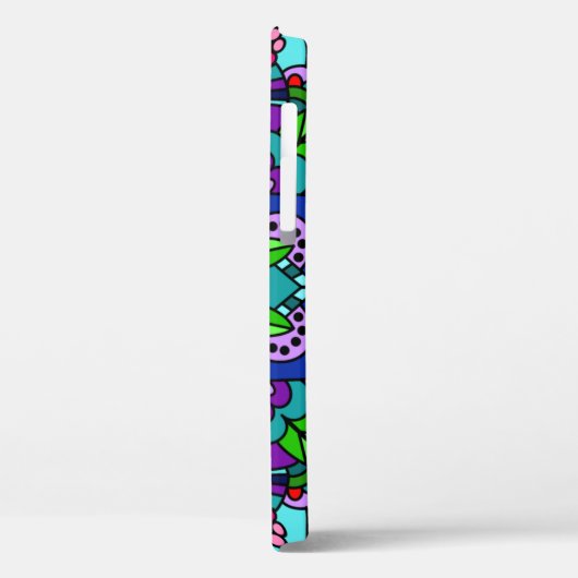 Paars, blauw Mandala Abstract design Case-Mate iPhone Case (Achterkant / Links)