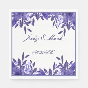 Paars blauw-oliefabriek Napkins Servet