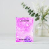 Paars blauw scherm met ruitvormig ontwerp visitekaartje (Staand voorkant)