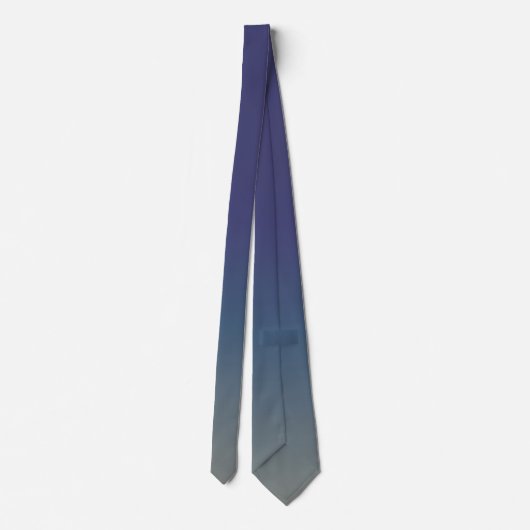 Paars-Blauwgroen-grijze gradiënt Stropdas (Achterkant)