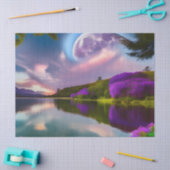 Paars bloemen Draad en meer Tissuepapier (Craft)