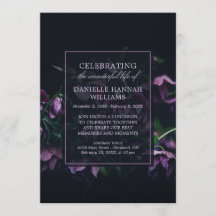 Paars bloemen - Herdenking van het leven