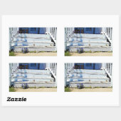 Paars bloemen  Storten van het Oude Huis Stickers (Vel)