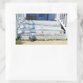 Paars bloemen  Storten van het Oude Huis Stickers (Tas)