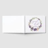 Paars Bloemengastenboek Gastenboek (Volledig)