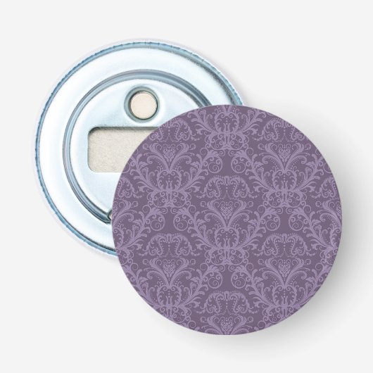Paars bloemkool 2 button flesopener (Voorkant)