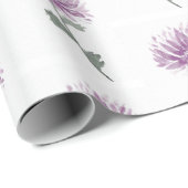 paars bloempakpapier cadeaupapier (Rol Hoek)