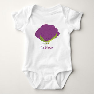 Paars bloemteken Baby Bodysuit