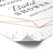 Paars blozend bloem bruiloft bord poster (Hoek)