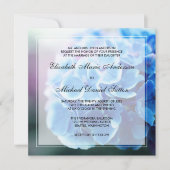 Paars Blue Hydrangea Wedding Kaart (Voorkant)