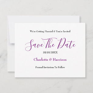 Paars Blue Scottish Tartan Pset Wedding Save The Date