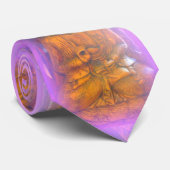 paars boeddha stropdas (Opgerold)