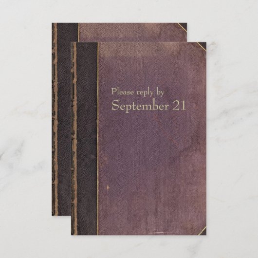 Paars Boek rsvp (Voorkant / Achterkant)