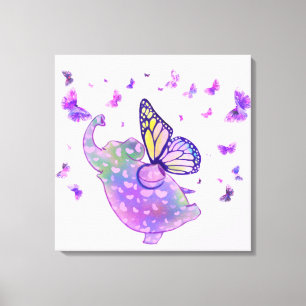 Paars boetseercanvas canvas afdruk