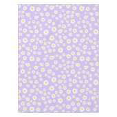 Paars Boho Spring Daisies Pattern Tafelkleed (Voorkant)