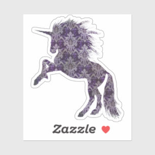  Paars Boho Unicorn Sticker