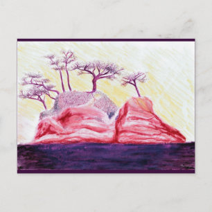 Paars Bonsai Briefkaart