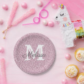 Paars Bord voor glitter- en spaarmonogram (Feest)