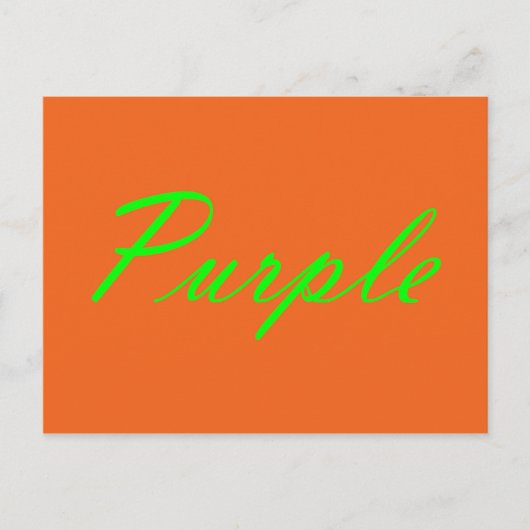 Paars Briefkaart (Voorkant)