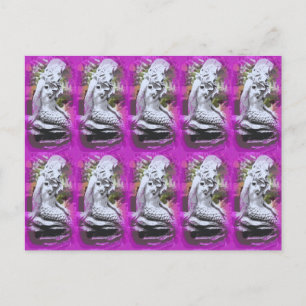 paars briefkaart