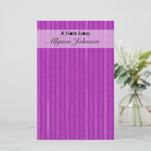 Paars  Briefpapier (Staand voorkant)