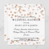 Paar's bruiloft Shower Copper Foil Glitter Lights Kaart (Voorkant / Achterkant)