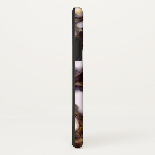 Paars bruin wit Agate-ontwerp Case-Mate iPhone Case (Achterkant / rechts)