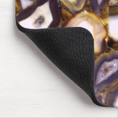 Paars bruin wit Agate-ontwerp Muismat (Hoek)