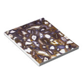 Paars bruin wit Agate-ontwerp Notitieblok (Schuin)