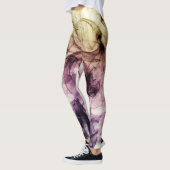 Paars bruine roky stof Abstract Leggings (Links)