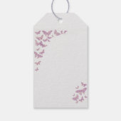 Paars Butterfly Boho Chic Vrijgezellenfeest Dank u Cadeaulabel (Achterkant)