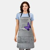 Paars Butterfly Rustic Personalized Schort (Gedragen)