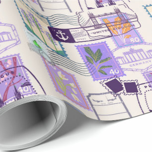 Paars Cadeaupapier