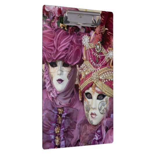 Paars carnavalskostuum, Venetië Klembord (Rechts)