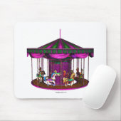 Paars Carousel Muismat (Met muis)