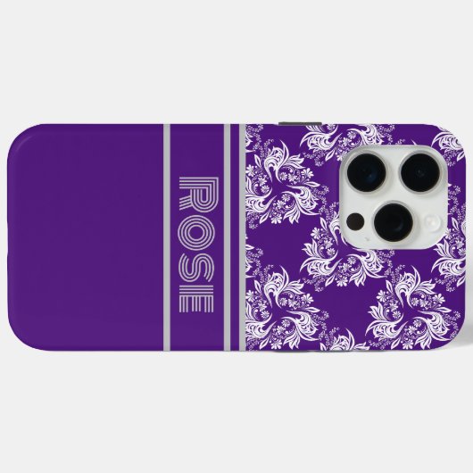 Paars Case-Mate iPhone Case (Achterkant (horizontaal))