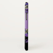 Paars Celtic Fractal Monogram iPhone X Hoesje (Achterkant / rechts)