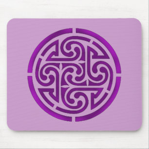 Paars Celtic Knot Design Muismat