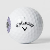 Paars Chevron Personaliseerd Golfballen (Logo)