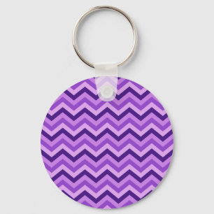 Paars Chevron Sleutelhanger